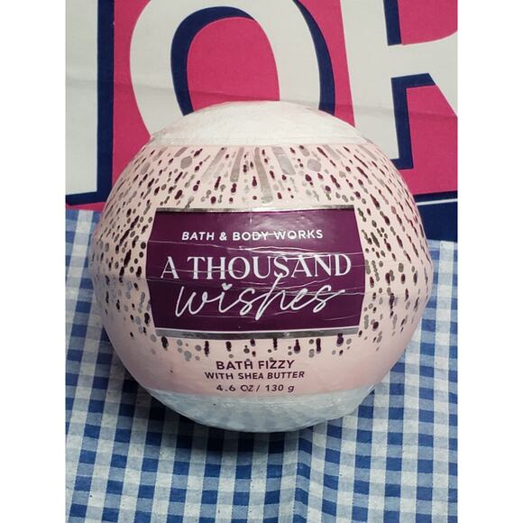 BBW A Thousand Wishes Fragrance Perfume Line Bath Fizzy Bomb w. Sea Butter 4 oz - Picture 1 of 2